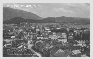 Blickrichtung Hauptplatz / Bahnhof - Villach-Innere Stadt - alte historische Fotos Ansichten Bilder Aufnahmen Ansichtskarten 
