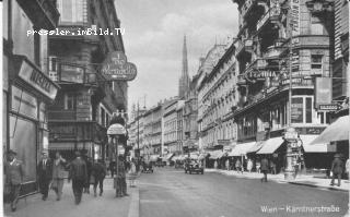 Kärntnerstrasse - Wien  1.,Innere Stadt - alte historische Fotos Ansichten Bilder Aufnahmen Ansichtskarten 