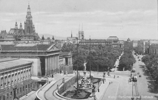 Parlament und Rathaus - Wien  1.,Innere Stadt - alte historische Fotos Ansichten Bilder Aufnahmen Ansichtskarten 