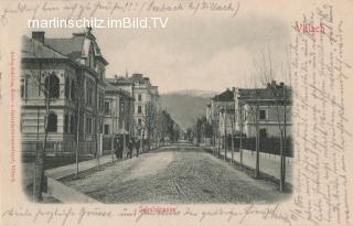 Villach, Schulstraße, heute 10. Oktoberstraße  - Villach(Stadt) - alte historische Fotos Ansichten Bilder Aufnahmen Ansichtskarten 