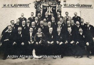 Villach, Völkendorf, MGV Alpenrose - Kärnten - alte historische Fotos Ansichten Bilder Aufnahmen Ansichtskarten 