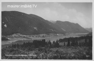 Weissensee Panorama - Europa - alte historische Fotos Ansichten Bilder Aufnahmen Ansichtskarten 