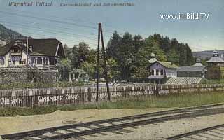 Karawankenhof und Schwimmschule - Villach - alte historische Fotos Ansichten Bilder Aufnahmen Ansichtskarten 