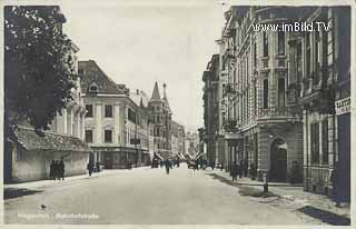 Bahnhofsstrasse - Klagenfurt - alte historische Fotos Ansichten Bilder Aufnahmen Ansichtskarten 