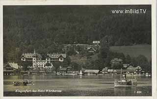 Klagenfurt - Hotel Wörthersee - alte historische Fotos Ansichten Bilder Aufnahmen Ansichtskarten 