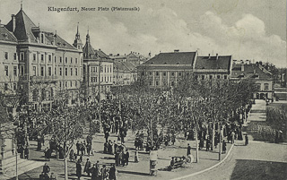 Klagenfurt - Neuer Platz - alte historische Fotos Ansichten Bilder Aufnahmen Ansichtskarten 
