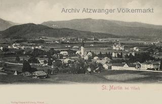 St. Martin bei Villach, Ortsansicht - Oesterreich - alte historische Fotos Ansichten Bilder Aufnahmen Ansichtskarten 