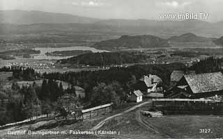 Gasthof Baumgartner - Finkenstein am Faaker See - alte historische Fotos Ansichten Bilder Aufnahmen Ansichtskarten 