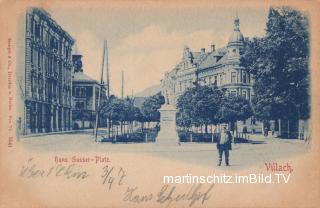 Villach, Hans Gasser Platz - Oesterreich - alte historische Fotos Ansichten Bilder Aufnahmen Ansichtskarten 