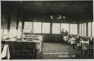 Veranda Gasthof Weneberberger - Sattendorf - alte historische Fotos Ansichten Bilder Aufnahmen Ansichtskarten 