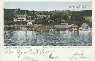 Militärschwimmschule - Kärnten - alte historische Fotos Ansichten Bilder Aufnahmen Ansichtskarten 