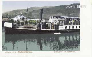 Dampfer Margarithe - Millstättersee - Kärnten - alte historische Fotos Ansichten Bilder Aufnahmen Ansichtskarten 