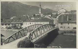 Lieserbrücke Spittal - Kärnten - alte historische Fotos Ansichten Bilder Aufnahmen Ansichtskarten 