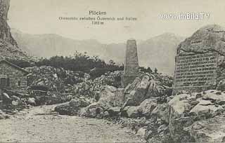 Plöcken - Grenzstein - alte historische Fotos Ansichten Bilder Aufnahmen Ansichtskarten 
