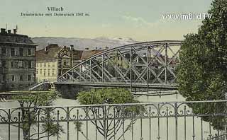 Villach - Draubrücke - Oesterreich - alte historische Fotos Ansichten Bilder Aufnahmen Ansichtskarten 