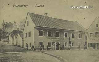 Schliebers Gasthof in Villach - Völkendorf - Oesterreich - alte historische Fotos Ansichten Bilder Aufnahmen Ansichtskarten 