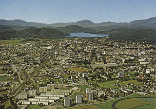 Klagenfurt vom Osten - alte historische Fotos Ansichten Bilder Aufnahmen Ansichtskarten 