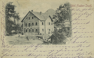 Faakersee Inselhotel - alte historische Fotos Ansichten Bilder Aufnahmen Ansichtskarten 