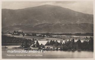 Inselhotel mit Bootshäusern  - alte historische Fotos Ansichten Bilder Aufnahmen Ansichtskarten 