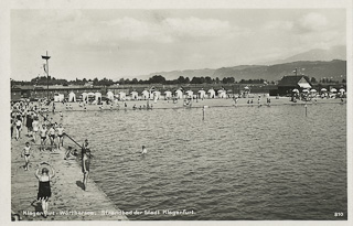 Strandbad Klagenfurt - alte historische Fotos Ansichten Bilder Aufnahmen Ansichtskarten 
