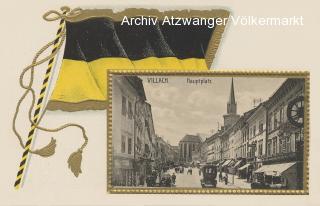Villach Hauptpatz - alte historische Fotos Ansichten Bilder Aufnahmen Ansichtskarten 