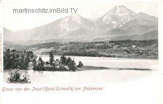 Faakersee Insel - Finkenstein am Faaker See - alte historische Fotos Ansichten Bilder Aufnahmen Ansichtskarten 
