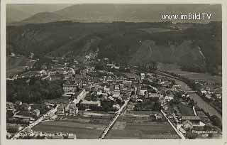 Luftbildaufnahme Spittal - Oesterreich - alte historische Fotos Ansichten Bilder Aufnahmen Ansichtskarten 