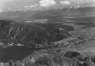 Blick auf Moos - Villach Land - alte historische Fotos Ansichten Bilder Aufnahmen Ansichtskarten 