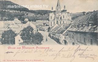 Mariazell Ortsansicht  - Steiermark - alte historische Fotos Ansichten Bilder Aufnahmen Ansichtskarten 