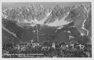 Innsbruck, Hungerburg mit Nordkettenbahn - alte historische Fotos Ansichten Bilder Aufnahmen Ansichtskarten 