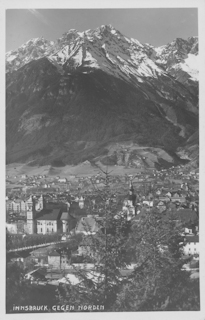 Innsbruck gegen Norden - alte historische Fotos Ansichten Bilder Aufnahmen Ansichtskarten 