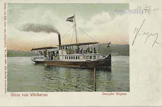 Dampfschiff Neptun - Kärnten - alte historische Fotos Ansichten Bilder Aufnahmen Ansichtskarten 