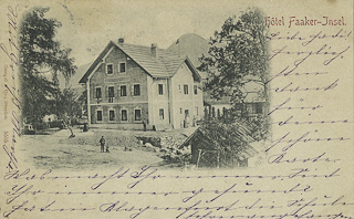 Faakersee Inselhotel - Kärnten - alte historische Fotos Ansichten Bilder Aufnahmen Ansichtskarten 