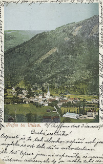 Treffen mit Schloss - Kärnten - alte historische Fotos Ansichten Bilder Aufnahmen Ansichtskarten 