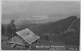 Jepcasattel - Blick auf Faakersee  - Finkenstein am Faaker See - alte historische Fotos Ansichten Bilder Aufnahmen Ansichtskarten 