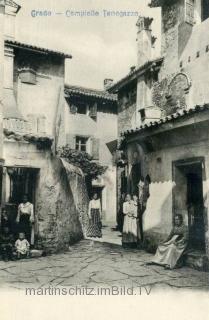 Grado, Gassenleben- Campielle Tonegazzo  - Görz - alte historische Fotos Ansichten Bilder Aufnahmen Ansichtskarten 