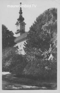 Linz, Promenade mit Stifter Denkmal - Linz - alte historische Fotos Ansichten Bilder Aufnahmen Ansichtskarten 