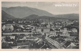 Blick vom Pfarrturm auf die Nikolaikirche - Kärnten - alte historische Fotos Ansichten Bilder Aufnahmen Ansichtskarten 