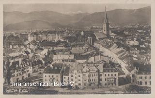 Blick über die Drauberme und Villach zum Mangart - Kärnten - alte historische Fotos Ansichten Bilder Aufnahmen Ansichtskarten 