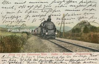 Schnellzug Wien-Leoben-Pontafel vor Hochosterwitz - alte historische Fotos Ansichten Bilder Aufnahmen Ansichtskarten 