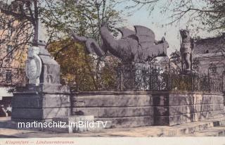Lindwurmbrunnen - Klagenfurt(Stadt) - alte historische Fotos Ansichten Bilder Aufnahmen Ansichtskarten 