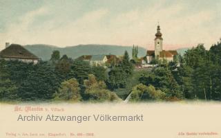 St. Martin bei Villach, Ortsansicht - alte historische Fotos Ansichten Bilder Aufnahmen Ansichtskarten 