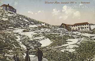 Dobratsch Gipfel mit Ludwig Walter Haus - Dobratsch - alte historische Fotos Ansichten Bilder Aufnahmen Ansichtskarten 