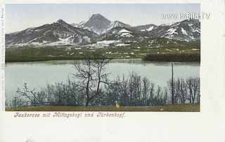 Blick auf Mittagskogel - Villach - alte historische Fotos Ansichten Bilder Aufnahmen Ansichtskarten 