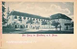 Marburg an der Drau, die Burg - Draugegend (Podravska) - alte historische Fotos Ansichten Bilder Aufnahmen Ansichtskarten 