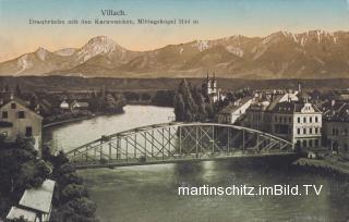 Villach Draubrücke - Villach - alte historische Fotos Ansichten Bilder Aufnahmen Ansichtskarten 