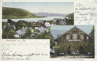 Listtners Restauration in Steindorf - Kärnten - alte historische Fotos Ansichten Bilder Aufnahmen Ansichtskarten 