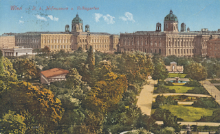 Hofmuseum & Volksgarten - Oesterreich - alte historische Fotos Ansichten Bilder Aufnahmen Ansichtskarten 