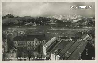 Völkermarkt gegen Steineralpen - Oesterreich - alte historische Fotos Ansichten Bilder Aufnahmen Ansichtskarten 