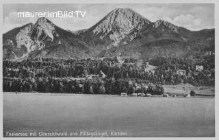 Oberaichwald vom Faakersee - Oberaichwald - alte historische Fotos Ansichten Bilder Aufnahmen Ansichtskarten 